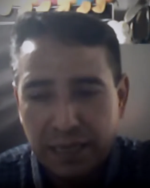 Carlos Pozo durante una sesión en Google Meet